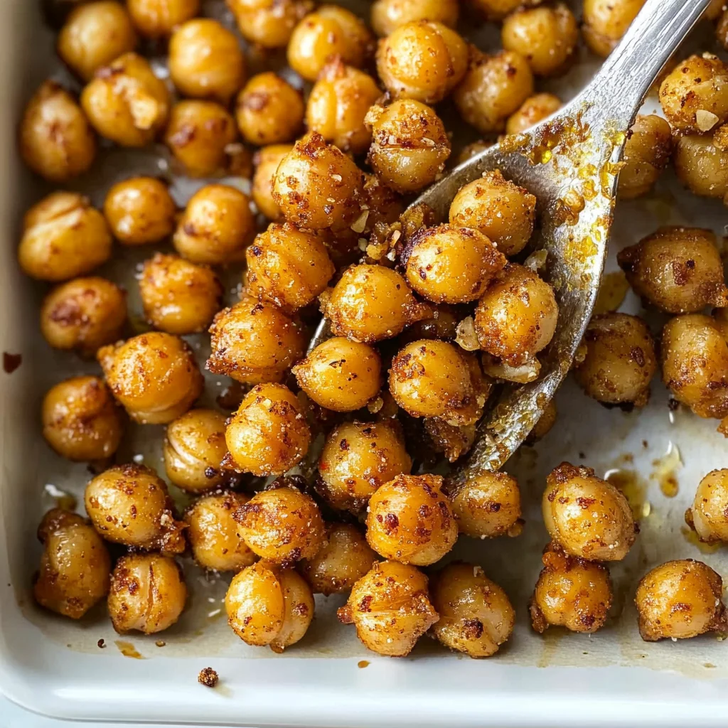 Easy Crispy Oven Roasted Chickpeas