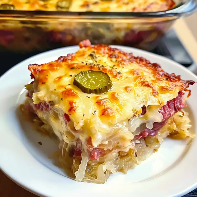 Easy Keto Reuben Casserole