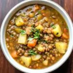 Easy Lentil Potato Soup Recipe