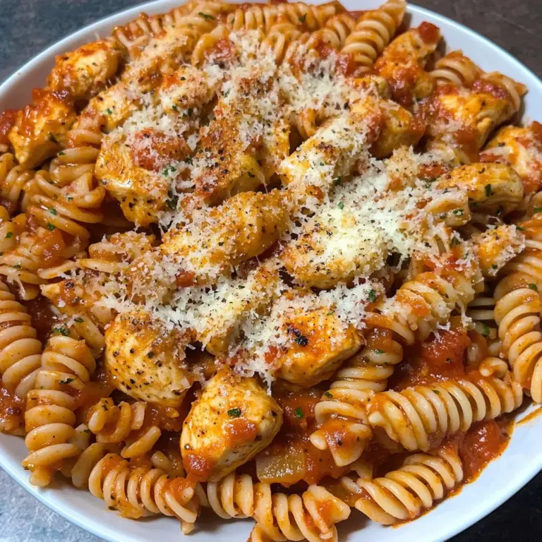 Garlic Parmesan Healthy Chicken Pasta