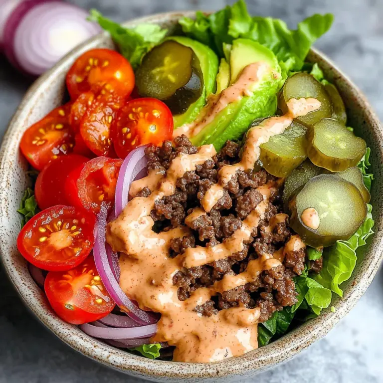 Healthy Burger in a Bowl
