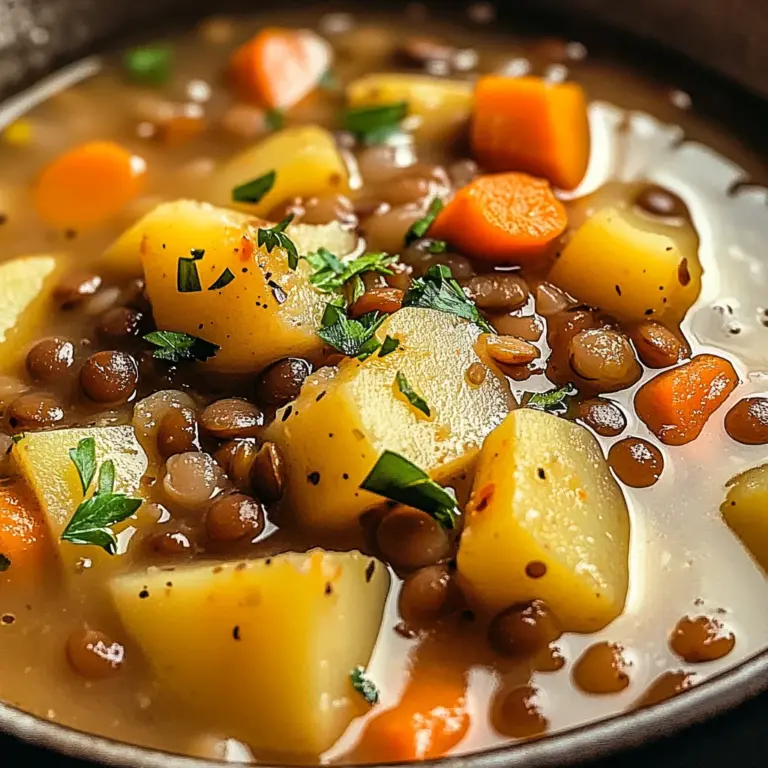 Hearty Lentil and Potato Soup