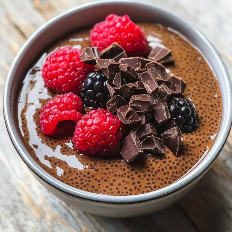 High-Protein Chocolate Chia Pudding