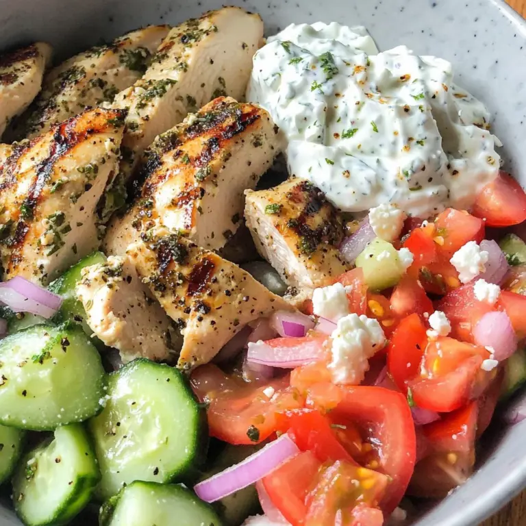 Low Carb Greek Chicken Bowls