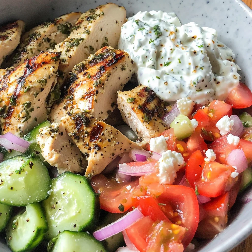 Low Carb Greek Chicken Bowls