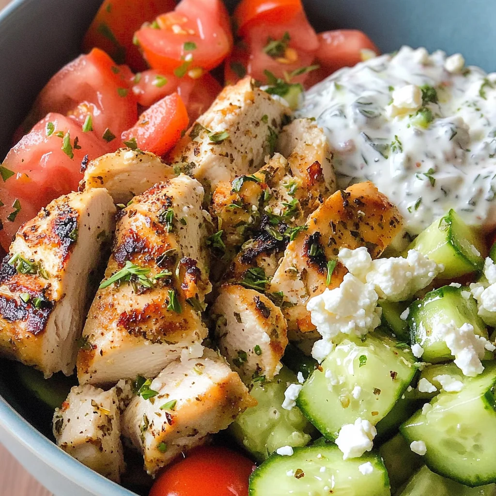 Low Carb Greek Chicken Bowls
