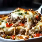 Low Carb Philly Cheesesteak Casserole