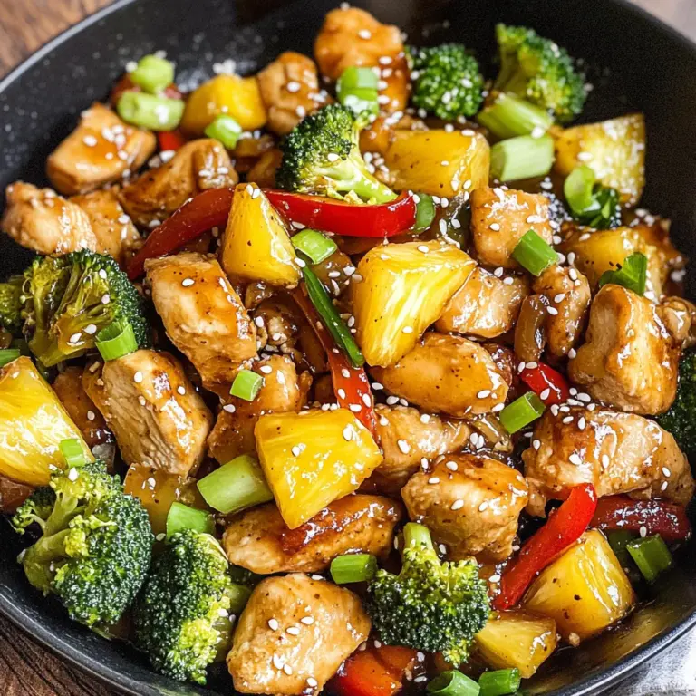 One Pan Pineapple Chicken Teriyaki Stir Fry {30 Minutes}