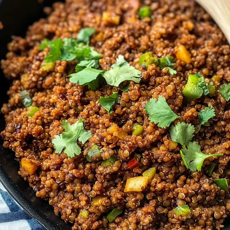 Quinoa Lentil Vegan Taco Meat