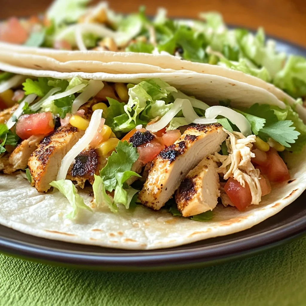 Weight Watchers Lime Chicken Tacos