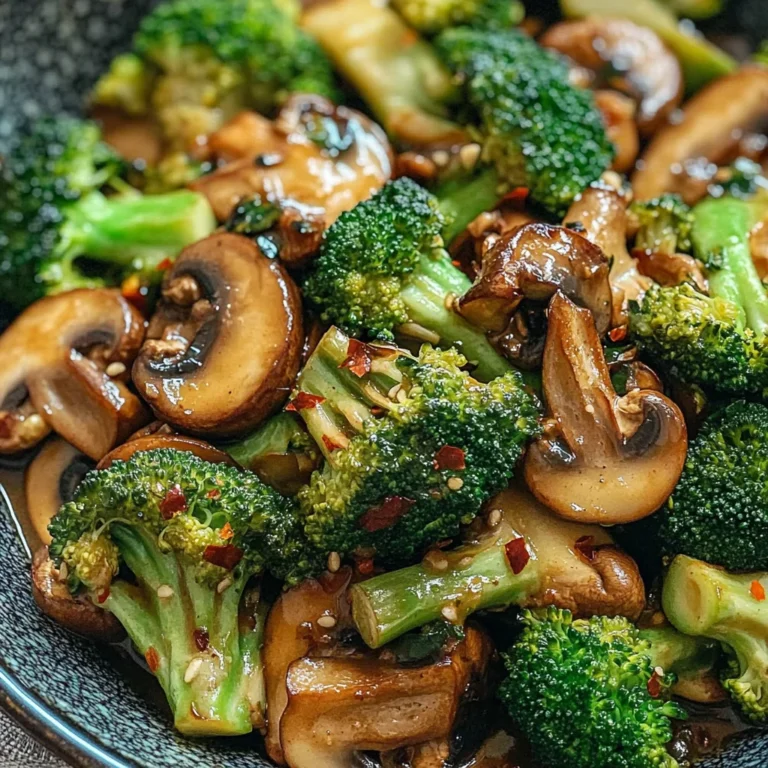Broccoli and Mushroom Stir Fry