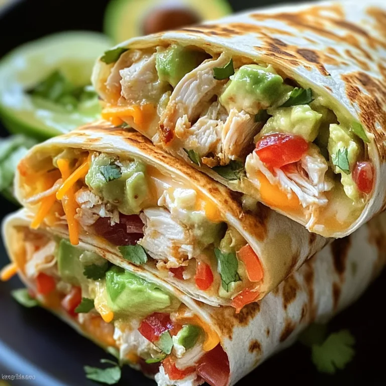 Chicken Avocado Ranch Burritos