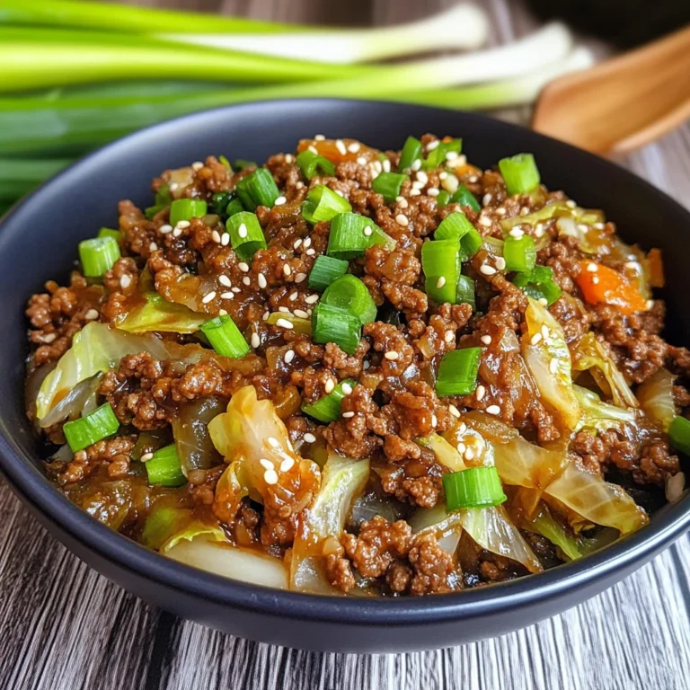 Low-Carb Mongolian Ground Beef and Cabbage: 20-Minute Meal