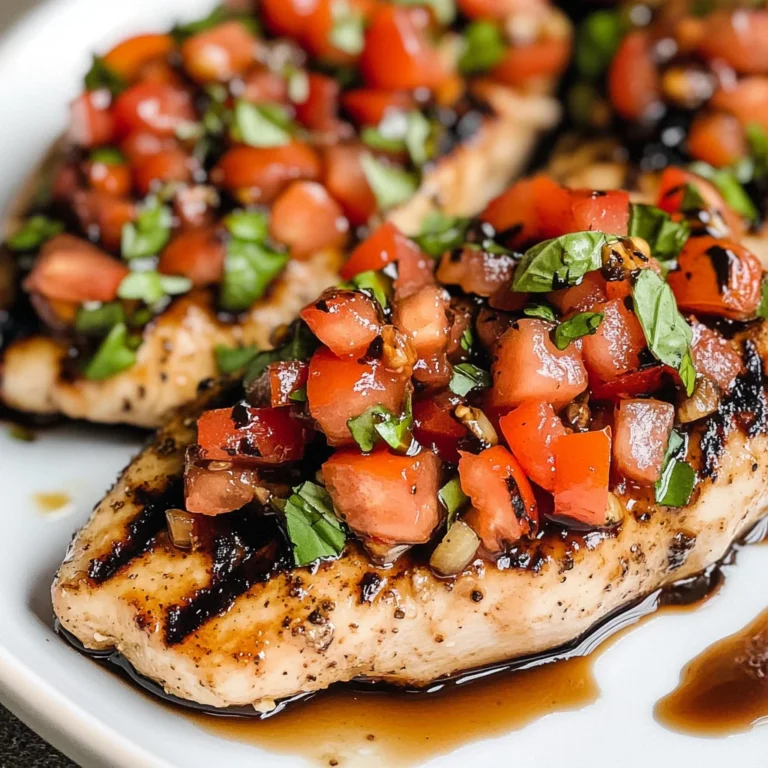 30-Minute Bruschetta Chicken (Grilled or Baked)