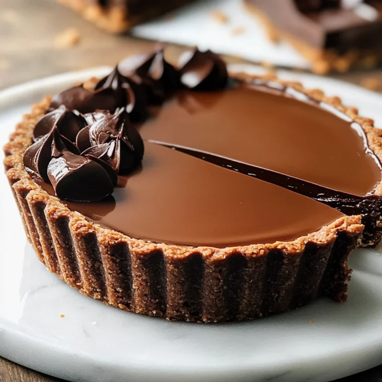 Chocolate Truffle Tart (gluten-free, dairy-free)
