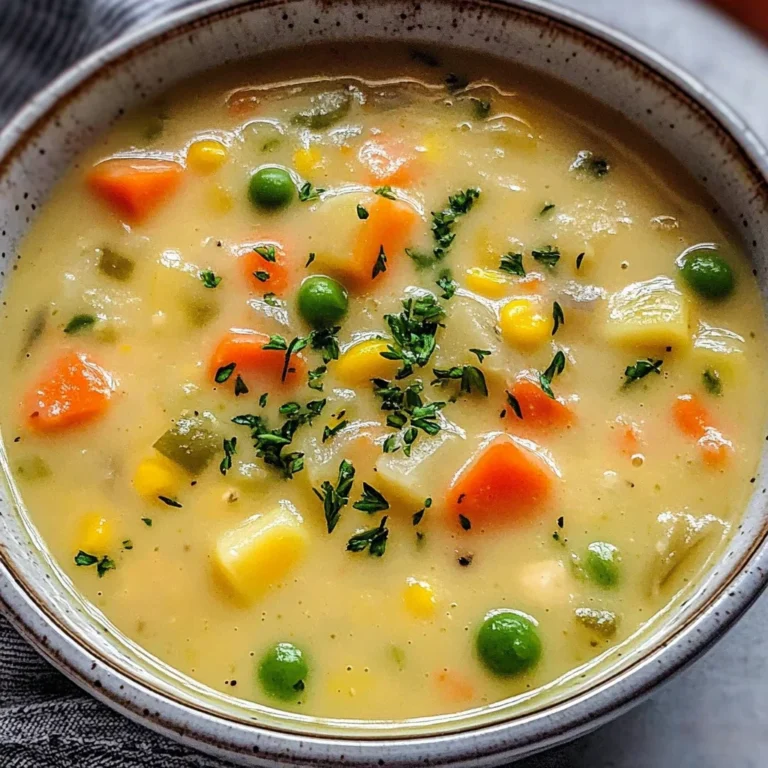 Creamy Vegetable Soup Recipe