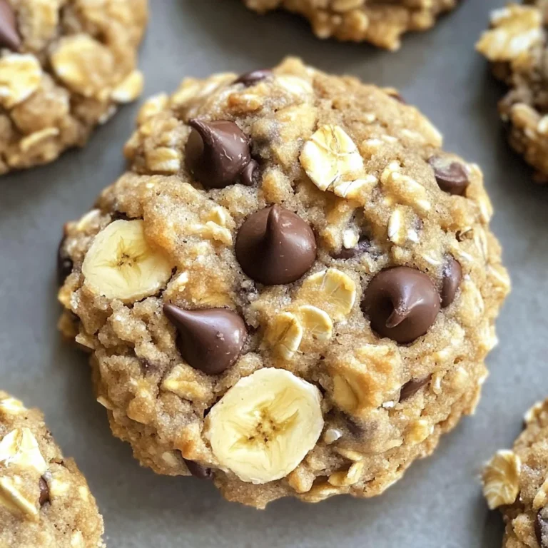 Healthy Banana Oat Cookies