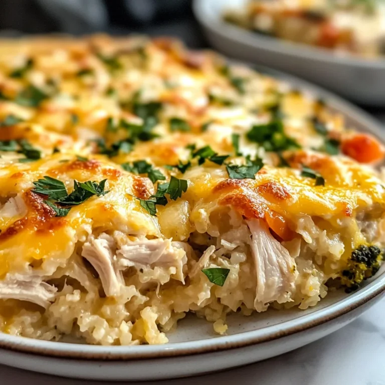 Healthy Chicken Cauliflower Rice Casserole