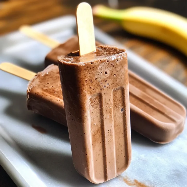 Healthy Chocolate Fudgsicles