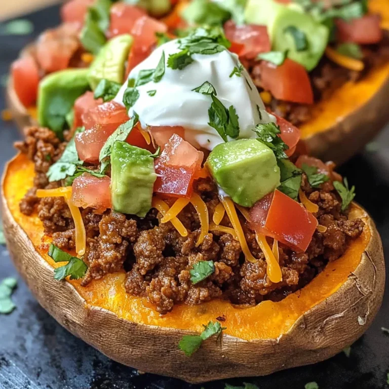 Taco Stuffed Sweet Potatoes