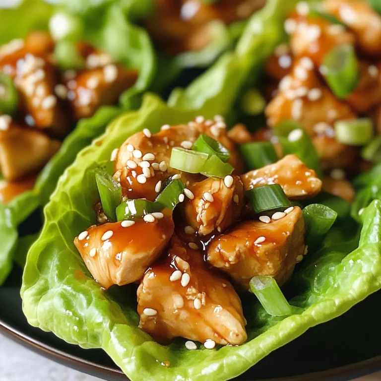 Teriyaki Chicken Lettuce Wraps (Low Calorie)