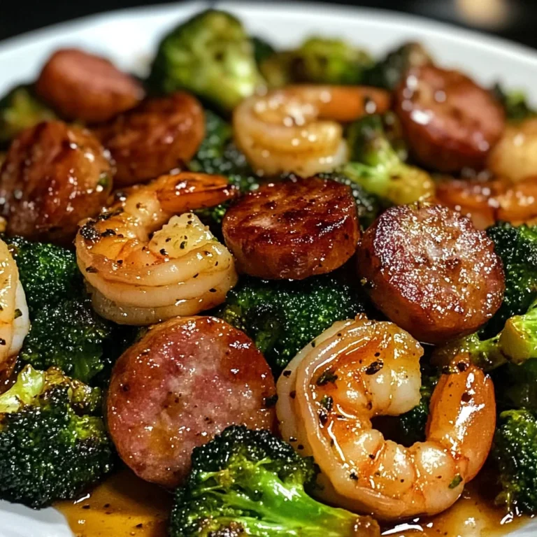 Honey Garlic Shrimp Roasted Broccoli