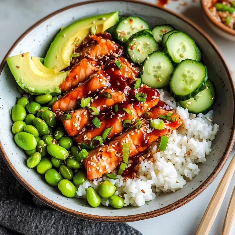 Honey Sriracha Salmon Bowls